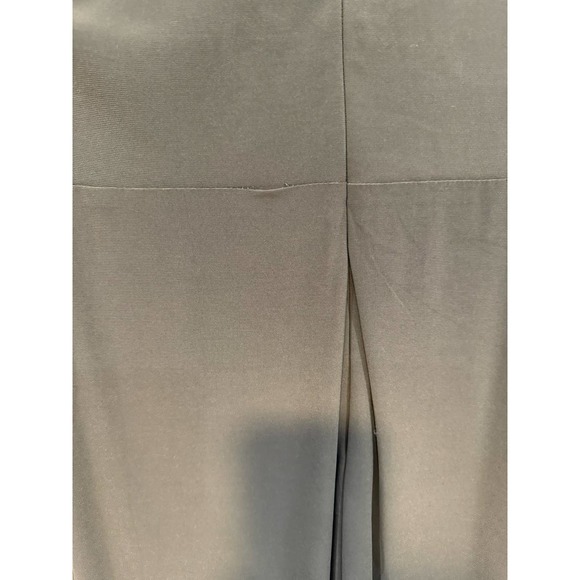 IEENA for MAC DUGGAL $378 Flounce Sleeve Midi Dress Olive Size 4 - Picture 11 of 12